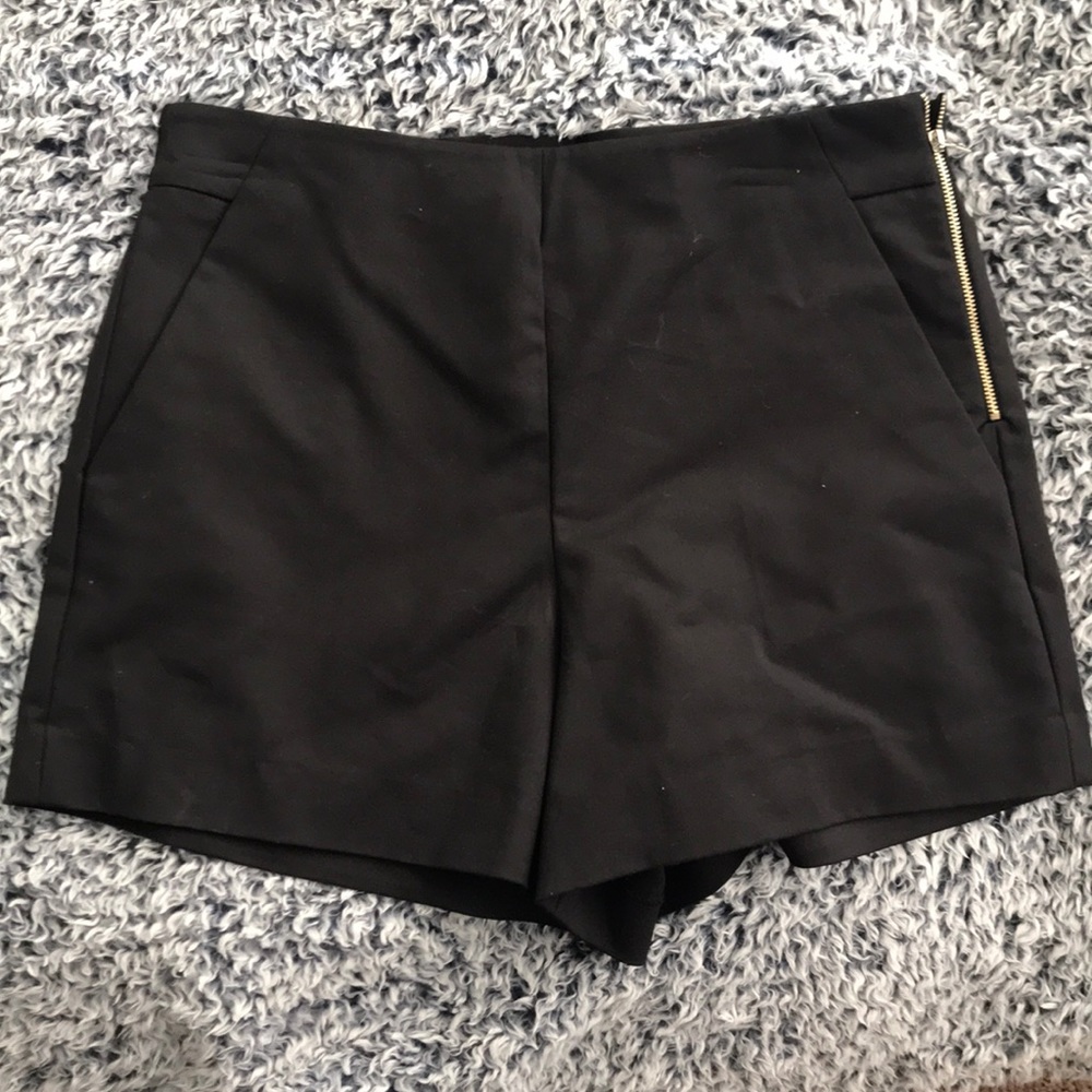 High Waisted Black Shorts